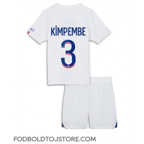 Paris Saint-Germain Presnel Kimpembe #3 Tredje sæt Børn 2022-23 Kortærmet (+ Korte bukser)